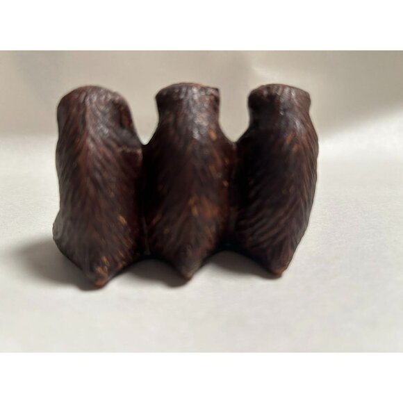 Vintage Hear No Evil‎ See No Evil Speak No Evil Monkeys Figurine Occupied Japan - Picture 2 of 5